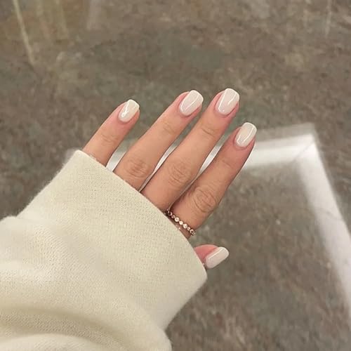 Milky White Gel Nail Polish, Jelly Natural Transparent French Manicure Gel Nail Polish, Nude Neutral Builder Gel Soak off LED Gel Nail Varnish Nail Art Gel for Girls Women DIY Nail Art at Home(15ML) - Image 8