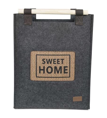 Image of OBSESSIONS Compact and Durable Foldable Laundry Basket ? Maximize Space with a Multi-Storage Design, Easy to Use and Travel-Friendly, Grey Color,Dimensions (W)32 x (L)42 x (H)52 cm