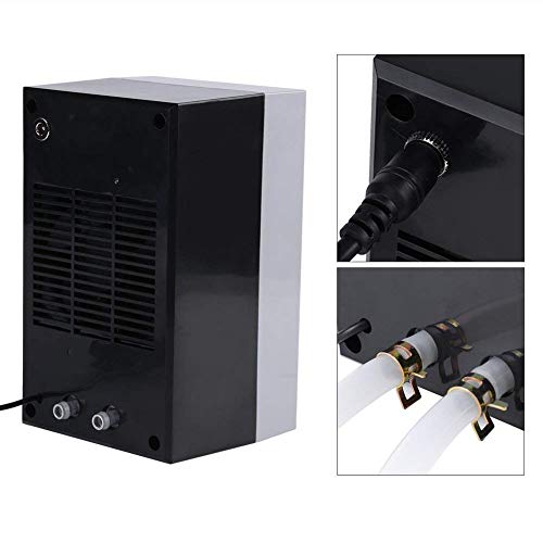Yosooo 100-240V Fish Tank Water Cooling Heating Machine Thermostat for Aquarium, Aquarium Water Chiller with Pump Kit Fish Tank Chiller Water Cooling Machine Shrimp Tank Water Cooler (20L)