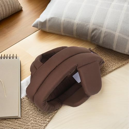 Gorra protectora ajustable de algodón marrón para proteger a los ancianos 7
