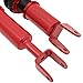 ANGLEWIDE Adjustable Height Coilovers Struts Front And Rear Fit for 2003-2006 for Infiniti G35 /2003-2009 for Nissan 350Z Coil Spring Over Shock (Set of 4) - Red