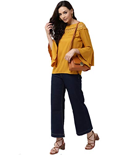 Image of Style Quotient Women Solid Viscose Rayon Smart Casual top