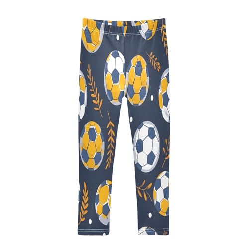 Bolaz Toddler Girls Leggings Printed Yoga Pants Leggings Football and Grass for Kids