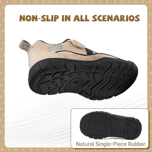 Unisex-Child Comfortable Durable Sneakers No-Slip Kids Hiking Shoes for Dirt3