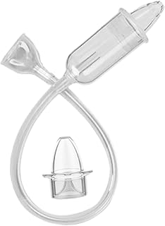 Hoement 1 Conjunto De Ventosas Para Bebê Sugador De Nariz Para Bebê Aspirador Nasal Para Criança Aspirador Nasal Infantil Sílica Gel Limpeza Para Crianças
