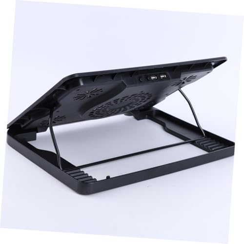 Base de enfriamiento para laptop con 5 ventiladores USB y soporte ajustable miniatura 2