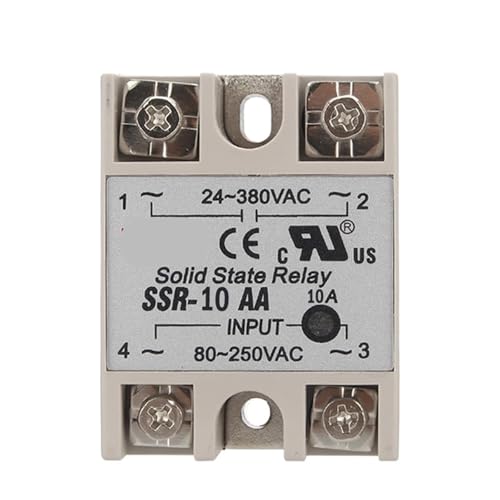 Relais statique monophasé SSR 10A commutation silencieuse 24-380VAC