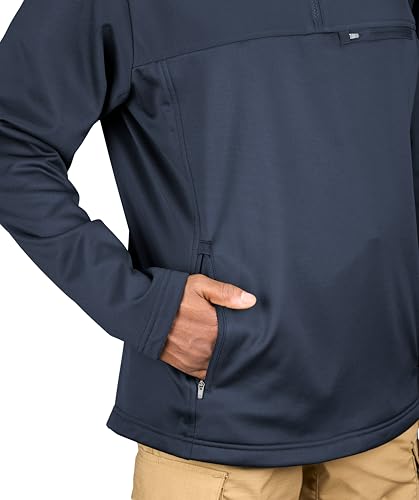 Image of Propper Kinetic Quarter Zip Pullover Fleece Sweatshirt Lined Long Sleeve Performance Synthetic for Tactical Outdoors and Work