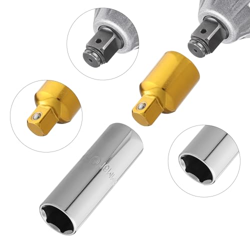 Image of Bates- Impact Socket Adapter and Reducer Set, 4 pcs, 1 /2 inch 1 /4 inch 3 /8 inch, Gold Impact Socket Adapter Set, Impact Adapter Set