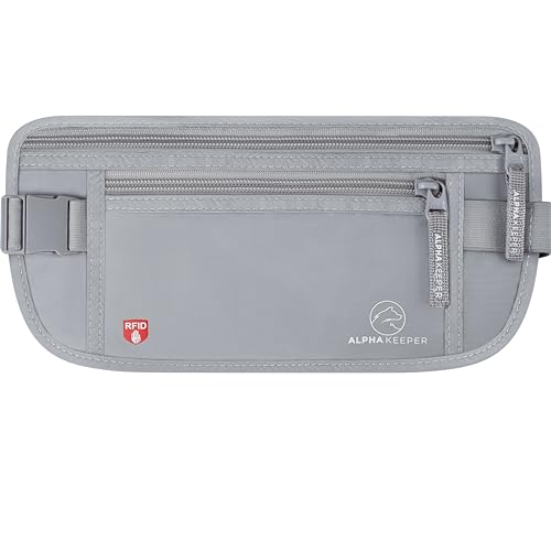 Best Travel Wallets for Men: 8 RFID-Blocking Options That Actually Work in 2026 2 Alpha Keeper Money Belt for Travel Hidden Under Clothes – RFID Blocking Passport Holder & Slim Waist Wallet Pouch for Women & Men, Anti-Theft Travel Accessories