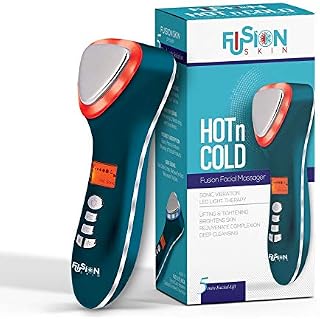 Lift Care Fusion Skin Hot & Cold Dual Facial Massager Sonic Vibration Led