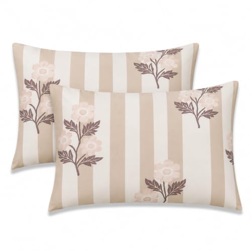 Image of RRC Double Bed Bedsheet 90 x 100 Inches with Pillow Cover, Floral Printed Bedding Sheet for Bedroom, Stylish Home Bedding, Comfortable Bed Sheet for Double Bed, Pillow Cover Size 17 x 27 Inches