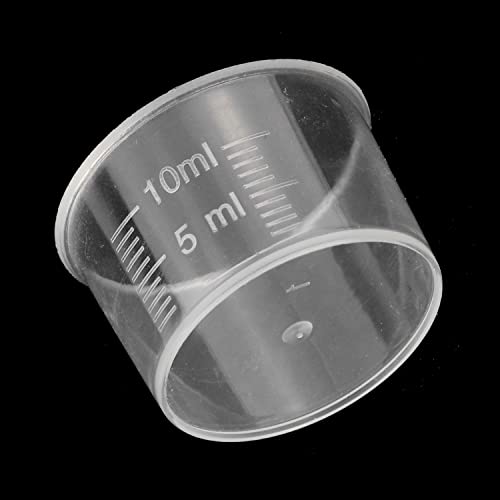 Vasos medidores desechables 10 ml paquete 50 unidades miniatura 3