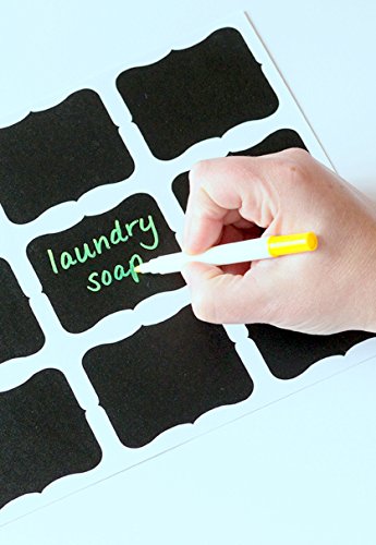 Cestari Chalk Ink Pens - Rainbow Set Of 6 Colors - Pink - Yellow - Peach - Purple- Green - Blue - Chalk Paint Markers Kitchen #TOP4