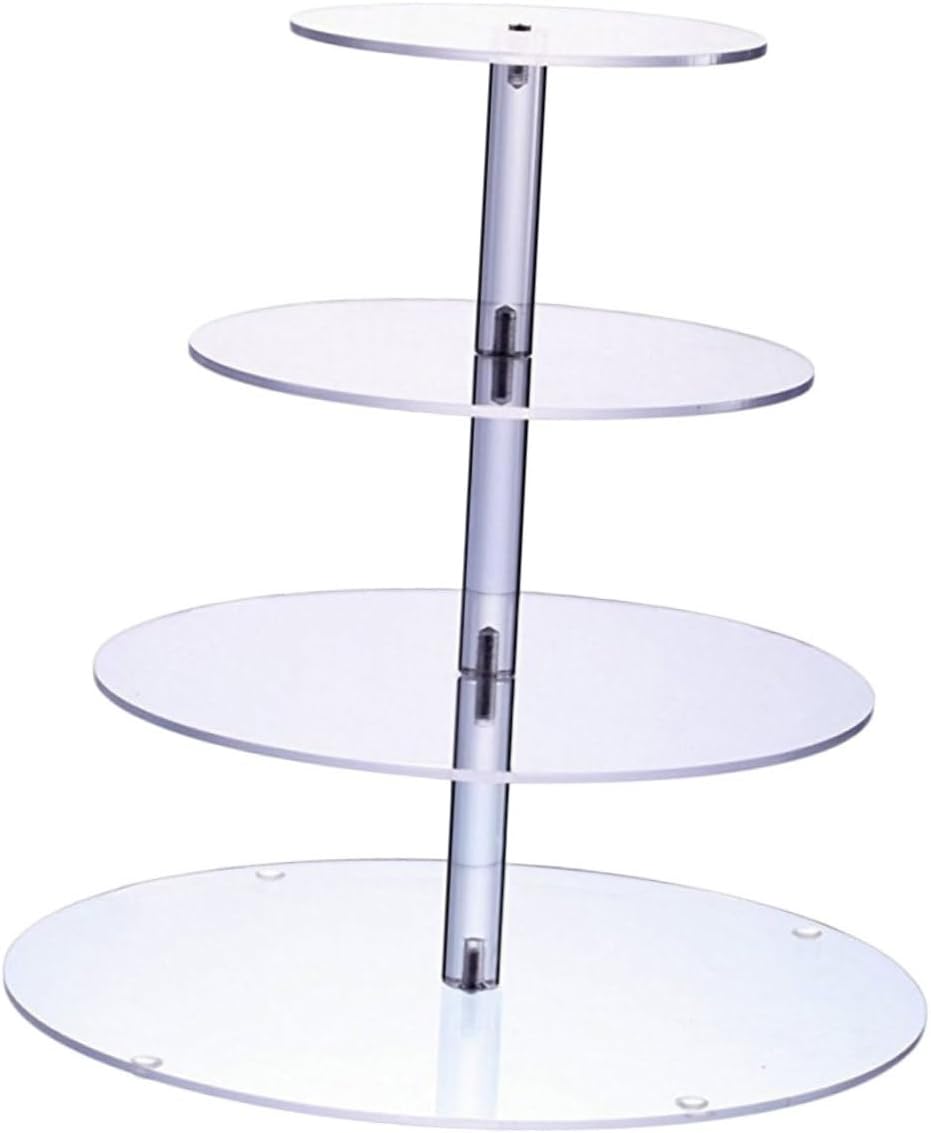 ABOOFAN 1PC Transparent Acrylic Cake Display Stand Elegant Dessert Storage Rack for Weddings Birthdays and Parties Easy to Clean Sturdy Design for Safe Display