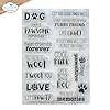 Elizabeth Craft Clear Stamps - Stamping Supplies for Scrapbooking, Card Making, and Paper Crafts - 4x6 inch Sheet with 16 Stamps, Dog Days #1