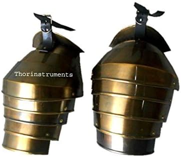 THOR INSTRUMENTS Collectible Gothic Spaulder German Shoulder Brass Antique Finish RECREATIVE Item Rustic Vintage Home Decor Gifts