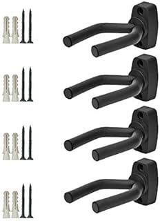 Gun Racks Wall and Mount Shotgun Hook Rifle Hanger Gun Storage Display for Guitar, Rifles, Shotguns, Airsoft, Compound Bow 4 Set