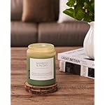 M&SENSE Bamboo Peony Spring Large Jar Candles for Home Scented 19.4 Ounces 110 Hour Long Lasting Burn, Natural Organic Soy Wax Gifts for Women, Fresh Smelling Aromatherapy Candle for Stress Relief - Image 5