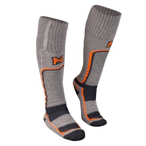 Mobile Warming Merino Wool Heated Socks X Large with Wireless Remote Unisex