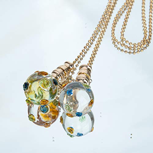 Image of Ceiling Fan Pull Chain, Fan Pulls Set with Connector, 2 Pack Crystal Colorful Point Fan Pull Extension for Light Fan Chain