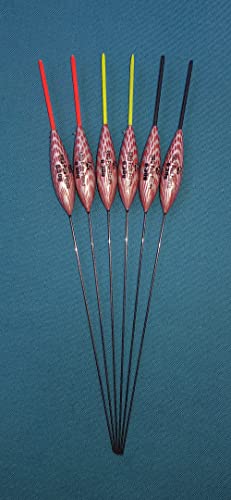 SRG Pole Floats SRG028 Pack of 6 x Pole Floats Slender All Round Nitinol Stem choose from (0.3g / 0.4g / 0.5g / 0.6g) (6 x 0.3g (6 x Black Tip)) - Image 2