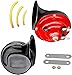 The Loudest Horn Ever 300 DB Super Train Horn for Trucks, Loud Air Electric Snail Double Horn Raging Sound for Cars, Motorcycle, 12v Double Horn Raging Sound Raging Sound for Car Motorcycle