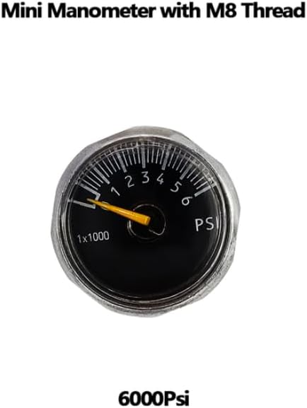 PCP M8 Mini Micro Pressure Air Gauges Manometer 6000psi for Cricket Airforce