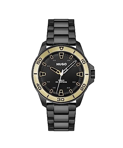 BOSS #Streetdiver Qtz Basic Black Round Dial Mens Watch|Ionic Plated Black Steel Material|Back Color Band - 1530225 (B095371KHT) Amazon Price History, Amazon Price Tracker