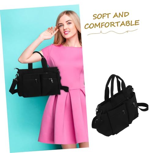 Sac main femme nylon épais imperméable et multi poches - 2
