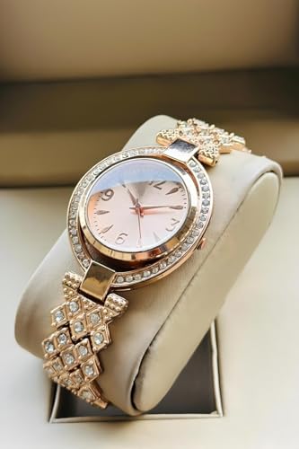 Image of styledose Women Analogue Wrist Watches for Women's & Girls&Miss&Ladies Diamond Studded Stylish Bracelet Strap