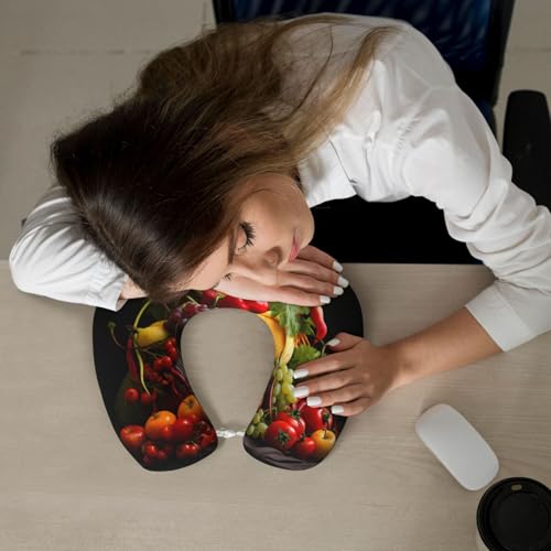 Almohada de viaje espuma viscoelástica tamaño U miniatura 6