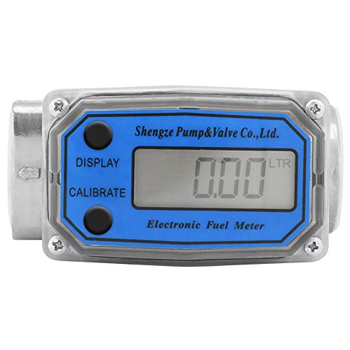 Medidor de flujo digital de turbina azul NPT de 1 pulgada para control de combustible