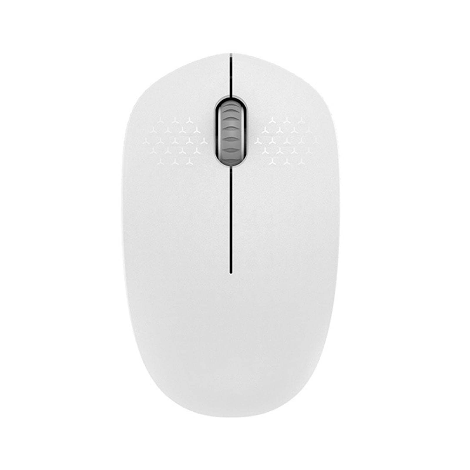 JUSHZ Bezprzewodowa mysz komputerowa do laptopa, USB, do gier, ergonomiczne myszy, urządzenie wskazujące, fotoelektryczna, mini, urocza, domowa, dotykowa, zwój (99 x 60 x 38,2 mm, biała)
