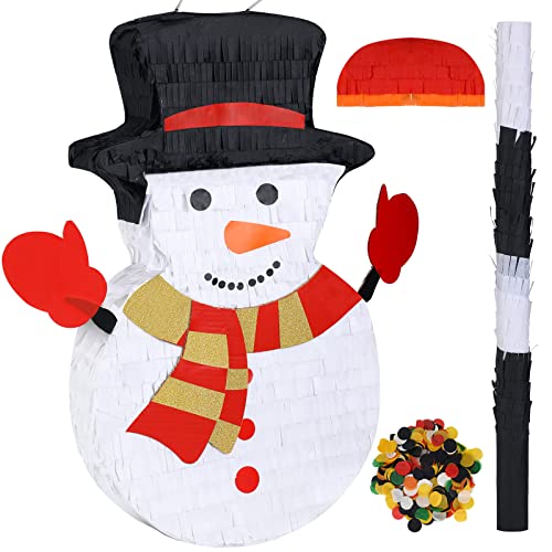 Skylety 15.8 Inch Snowman Piñata Christmas Mexican Piñata cover