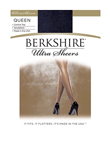 Image of Berkshire 4411 Women's Ultra Sheer Control Top Pantyhose - Made in USA - 15 Denier Sandalfoot Nylon & Spandex Tights