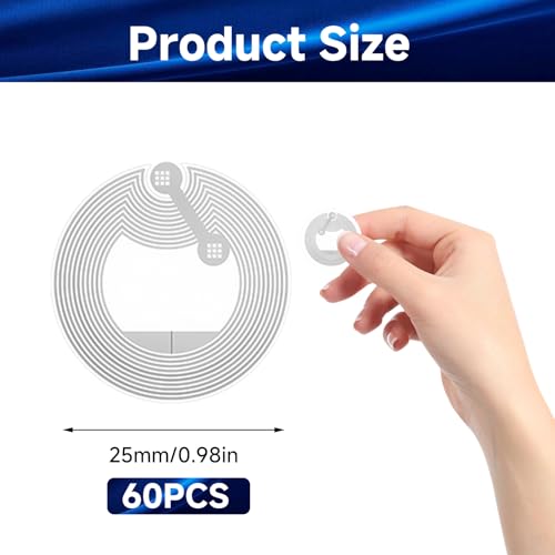 60 Stück NFC-Etikettenaufkleber, Ntag 215 Ntag 215, programmierbarer Chip-Aufkleber, 504 Byte für alle