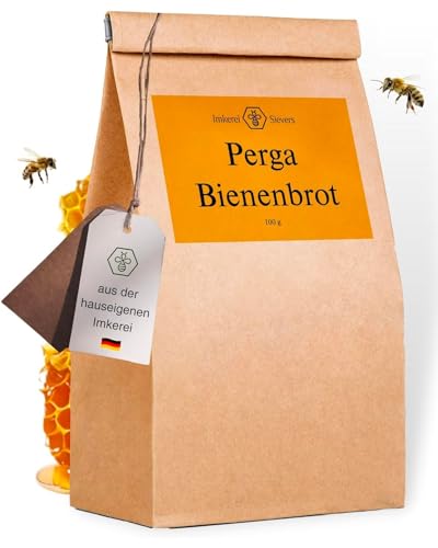 Nordbienchen Bienenbrot Perga 100g Natürliches Bienenbrot aus der Imkerei Sievers Reich an Eiweiß Vitaminen und Mineralien Blütenpollen zum Essen Ohne Zusätze