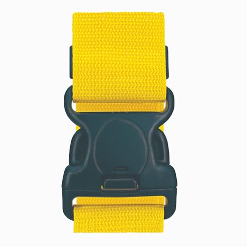 STATUS: 1 Yellow Luggage Strap (1 unit - no lock) / Suitable for travel, strap with heavy duty 3 point clip / SYLUGSTRAP1PK6
