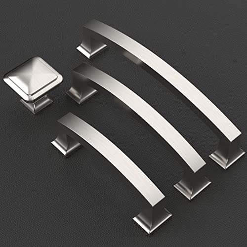 9Build 5 Inch 20 Pack Kitchen Cabinet Handles Brushed Satin Nickel Cabinet Pulls Kitchen Cabinet Hardware Kitchen Handles For Cabinets Cupboard Handles #TOP1