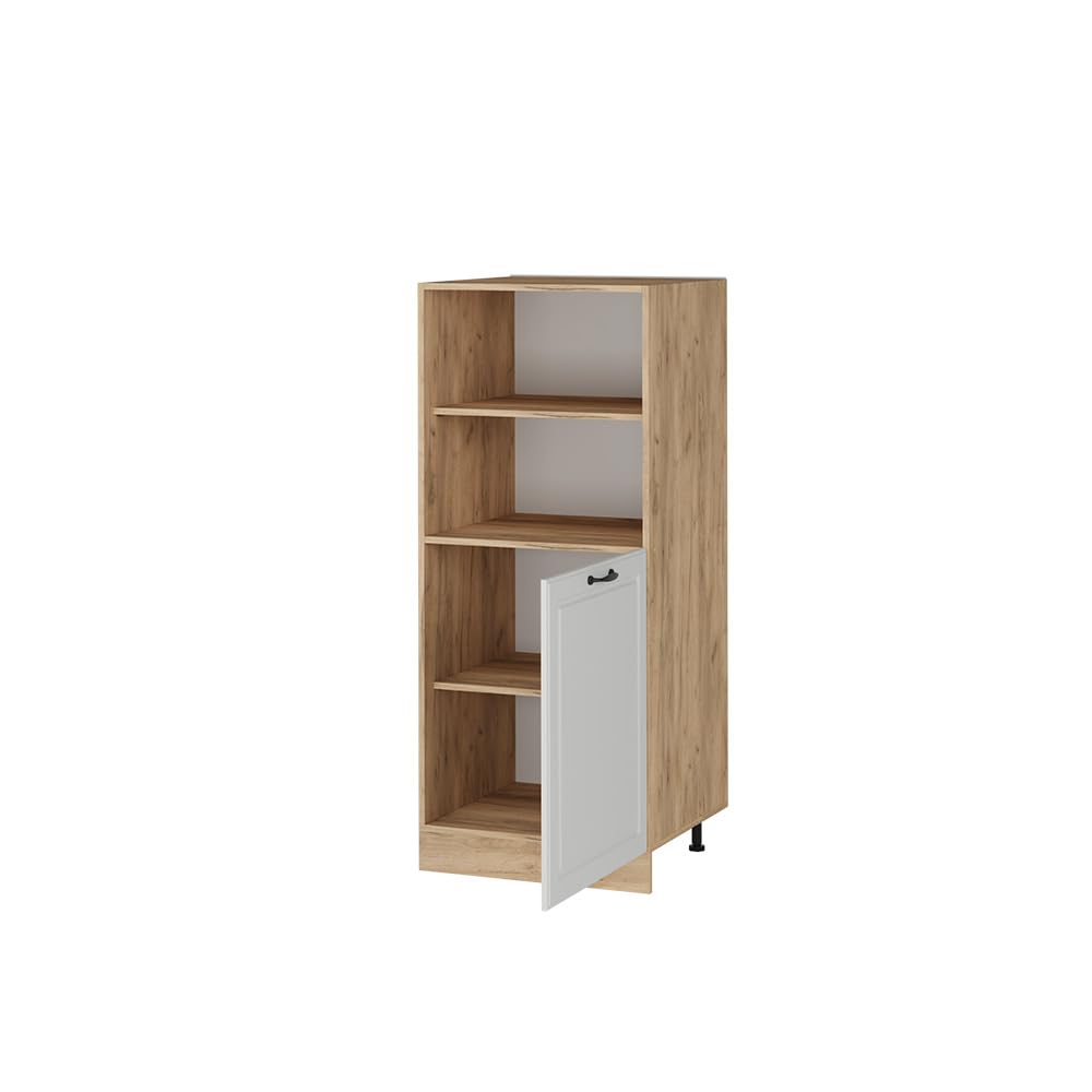 Vicco Herdumbauschrank R-Line, Weiß Landhaus, 60 cm, zur freien Kombination innerhalb modularer Küchensysteme | zur freien Kombination innerhalb modularer Küchensysteme