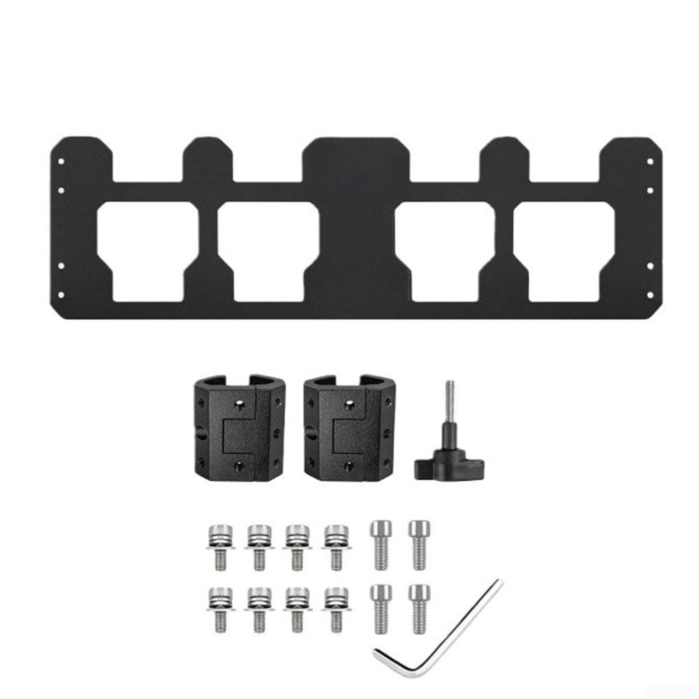 Support haut de gamme pour boîtes à outils structure noire en alu anodisé rigide