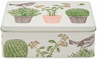 Thornback & Peel TP2604 - Bird & Cactus - Rectangular Tin