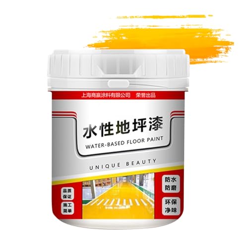 Seda Dorada Pintura Para Suelos A Base De Agua | Revestimiento Impermeable De Secado Rápido Para Superficies Cementas | Pintura Suelos Cemento, Tratamiento Garaje Interior Exterior Estacionamientos