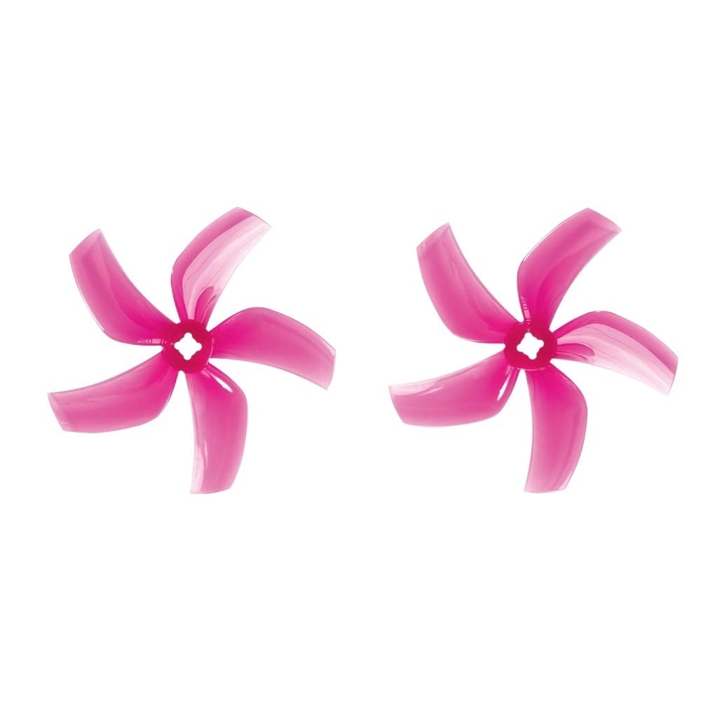 Drone Accessories for Gemfan 6Pairs/12Pairs for Gemfan D76 76mm 3 Inch 5-Blade Ducted Propeller for CineWhoop FPV Racing RC Drone Multirotor Multicopter Parts Replaceable (Color : 12 Pair Pink)