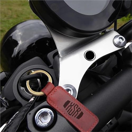 Llavero para Yamaha XSR155 XSR300 XSR700 XSR900 en cuero y metal 2