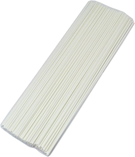 Reed Diffuser Stick 100pcs, Wood Vine Reed Stick, Replacement Refill Stick Essential Oil Diffuser Stick (10 inch,White)