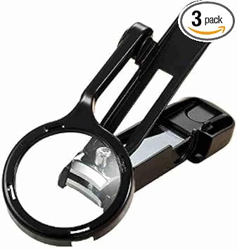 JGG Jain Gift Gallery OMUDA Stainless steel nail clippers with magnifying glass