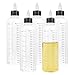 Puedno 5 Stück Quetschflasche 250ml, Kunststoff Squeeze Flasche mit Skala, Transparente Dosierflasche mit Spitzenkappe für Flüssige Gewürze Sauce Öl TRANSPARENT MIT günstig Kaufen-Puedno 5 Stück Quetschflasche 250ml, Kunststoff Squeeze Flasche mit Skala, Transparente Dosierflasche mit Spitzenkappe für Flüssige Gewürze Sauce Öl