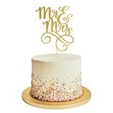 Cake Topper Mr and Mrs Deko Hochzeit, Cake Topper Hochzeit, Hochzeitstorte Deko, Kuchendeko Hochzeits Mr und Mrs, Gold